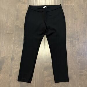 Coldwater‎ Creek Pants Womens Large Black Pull On Stretch Slim Ankle Work Ponte